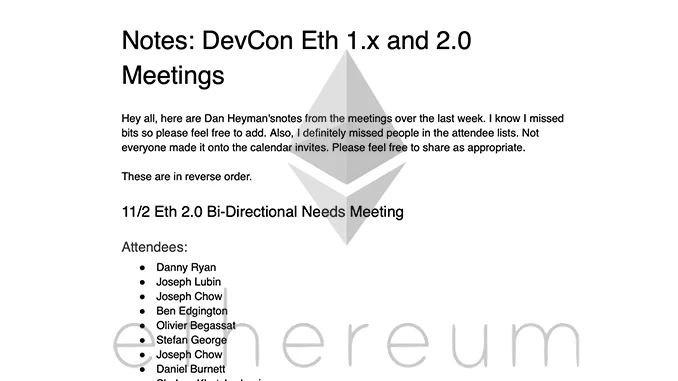 Ethereum 1.x
