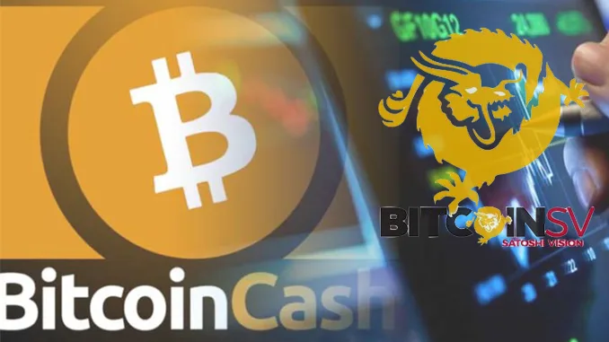 Bitcoin Cash Bitcoin SV