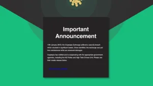 Cryptopia Webseite