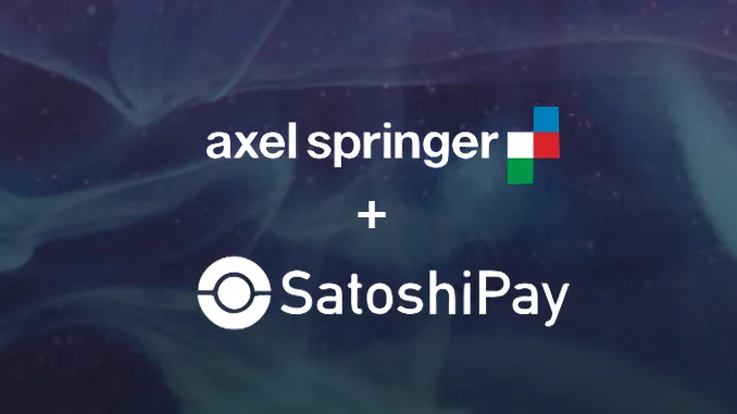 Axel Springer Satoshi Pay