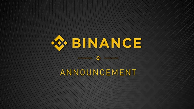 Binance-Announcement