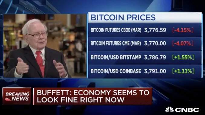 Warren Buffet bei CNBC