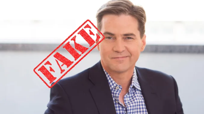 Craig Wright fake
