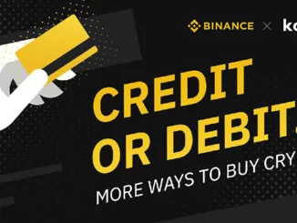 Binance credit debit