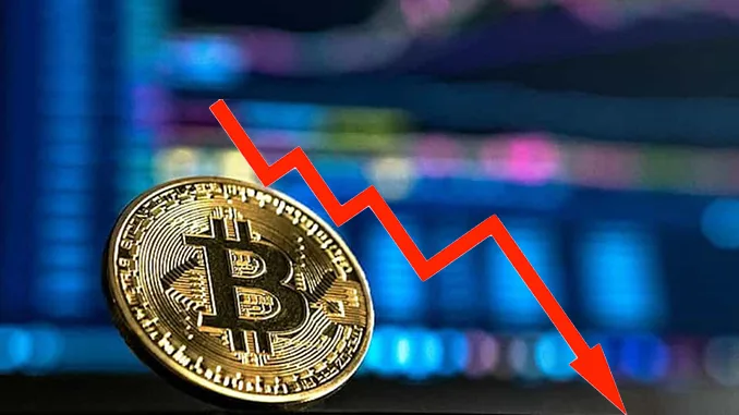 Bitcoin Price down