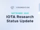 IOTA Research Status Update