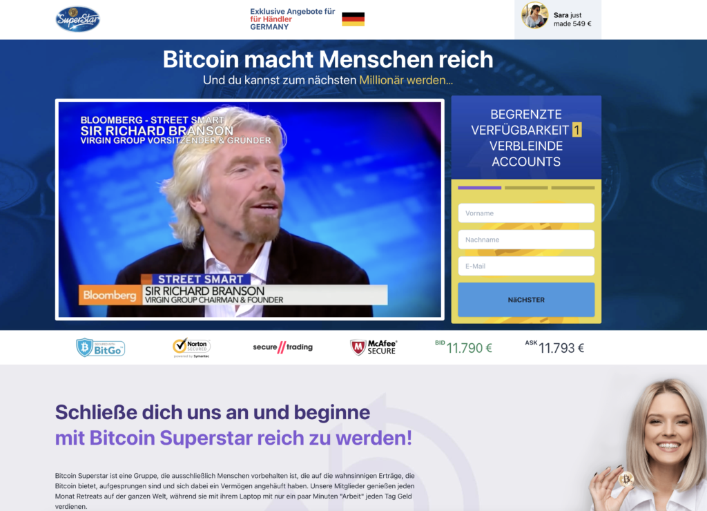 bitcoin superstar anmelden