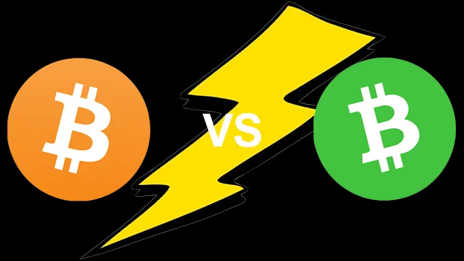 Bitcoin vs Bitcoin Cash