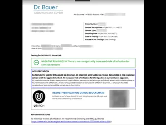 IOTA Corona Testzertifikat