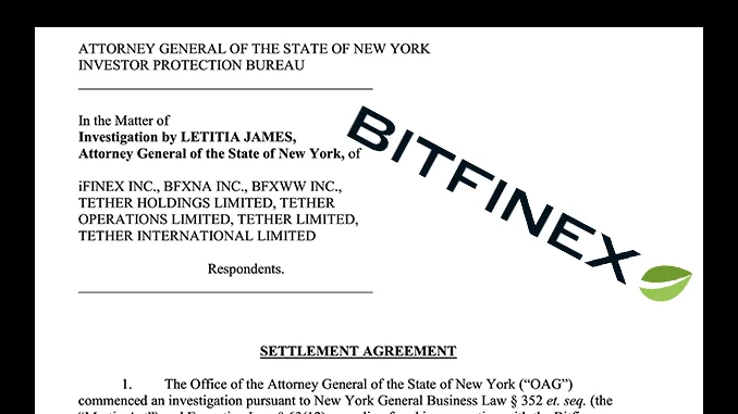 Bitfinex Tether Settlement