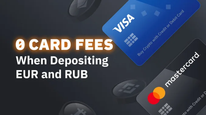 Binance credit card fees