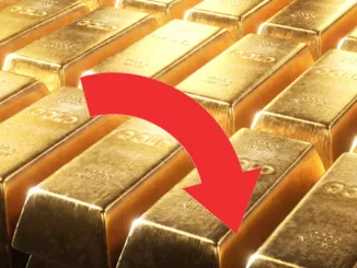Gold Arrow down