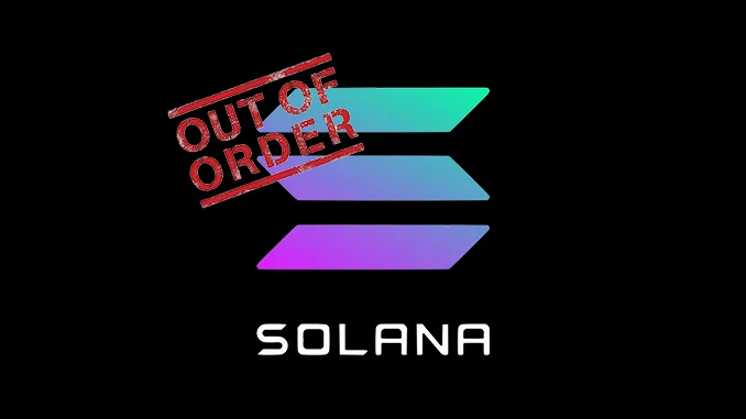 Solana out of order