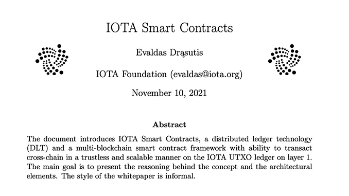 IOTA smart contracts whitepaper