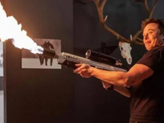 Elon Musk Flame gun
