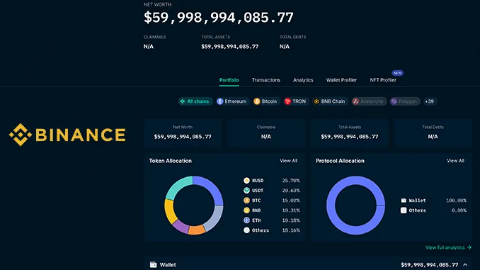 Binance Proof of reserves