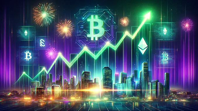 Crypto price going up