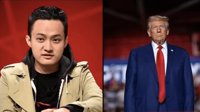Justin sun Donald Trump
