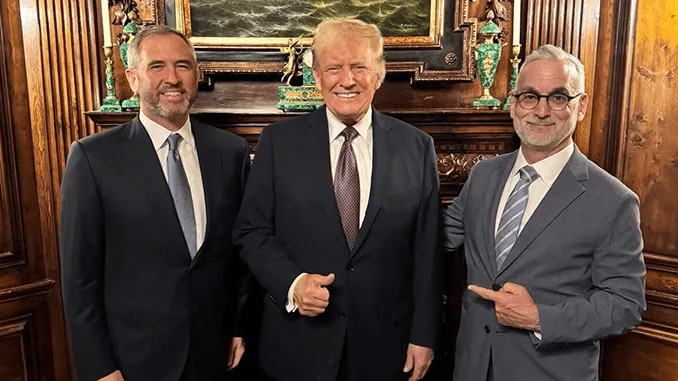 Ripple Brad Garlinghouse Trump