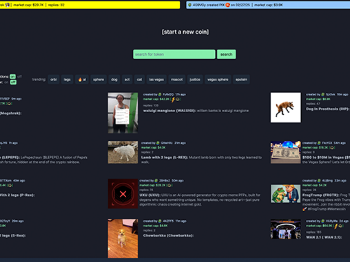 Zerbricht die Memecoin-Welt? Pump.fun schockt mit neuen Crash-Daten –  Block-Builders.de