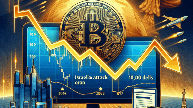 Bitcoin-Kurs bricht nach israelischem Angriff auf Iran deutlich ein
