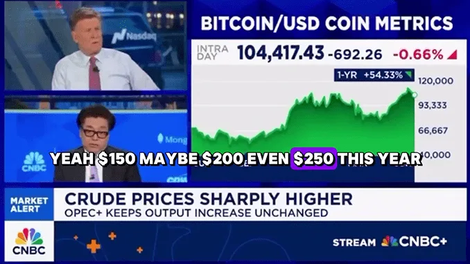 Tom Lee Bitcoin