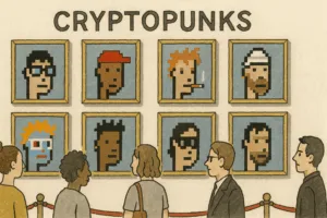CryptoPunks Ausstellung im Museum