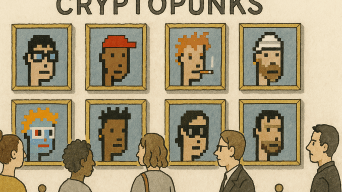 CryptoPunks Ausstellung im Museum