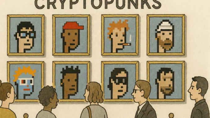 CryptoPunks Ausstellung im Museum