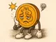 Ermüdete Bitcoin-Figur