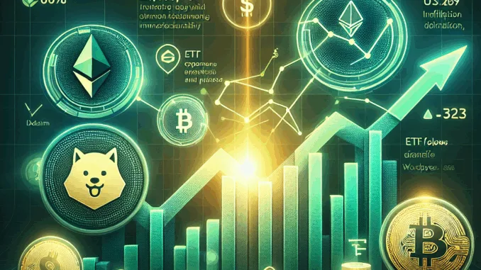 Krypto-Märkte im Aufwind: Ether und Dogecoin führen, Bitcoin bleibt stabil – Zinssenkung in Sicht?