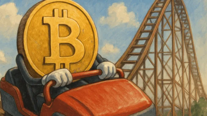 Bitcoin-August-Achterbahn Fahrt