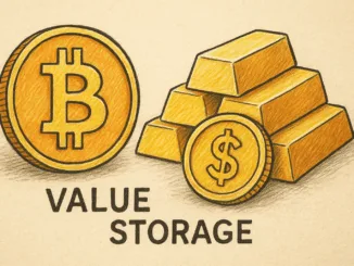 Wertaufbewahrung- Bitcoin-Gold