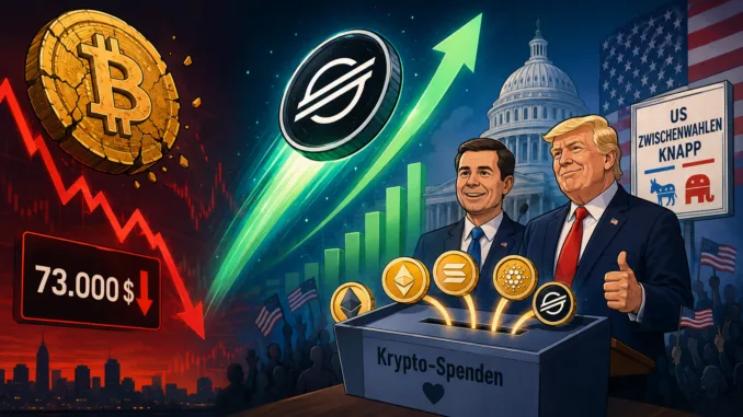 Bitcoin-Stellar-XLM-Trump-Zwischenwahlen