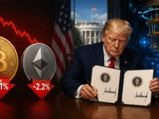 Bitcoin-Ethereum-Minus-Trump-Dekrete-Quantencomputer