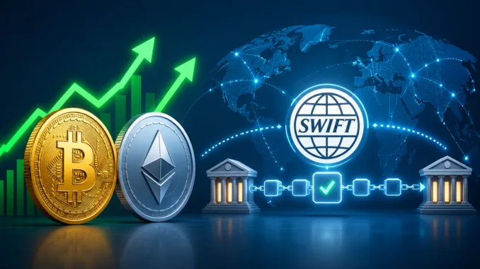 Bitcoin-Ethereum-SWIFT-Blockchain