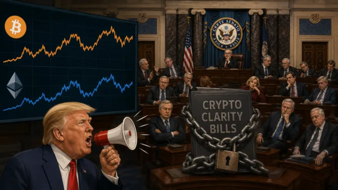 Bitcoin-Ethereum-Stagnation-USA-Senat-Clarity-Krypto-Trump