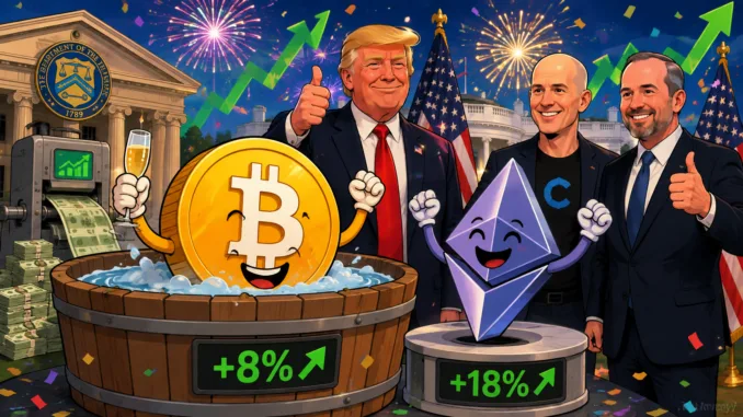 Bitcoin-Ethereum-Preissprung-Trump