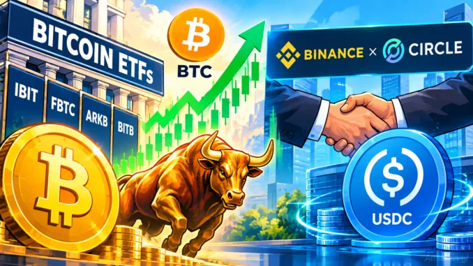 Bitcoin-ETF-Aufschwung-Binance-Circle-USDC