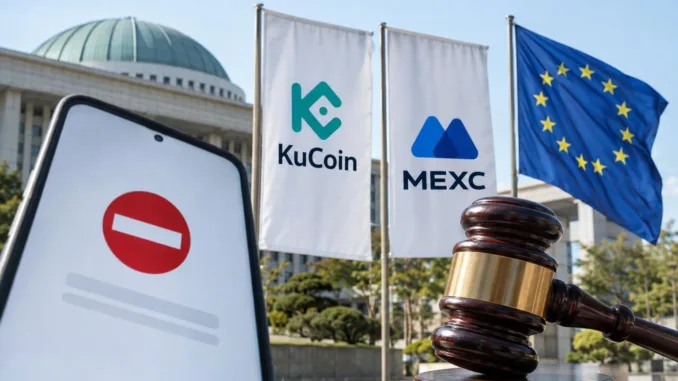 Südkorea sperrt 27 Krypto-Börsen: KuCoin und MEXC betroffen